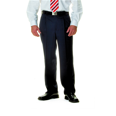 (SKU: 4502) Mens Polyester/Viscose Pleat Front Pants