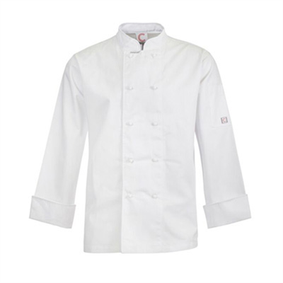 (SKU: CJ031) Classic Chefs Jacket - Long Sleeve Black & White